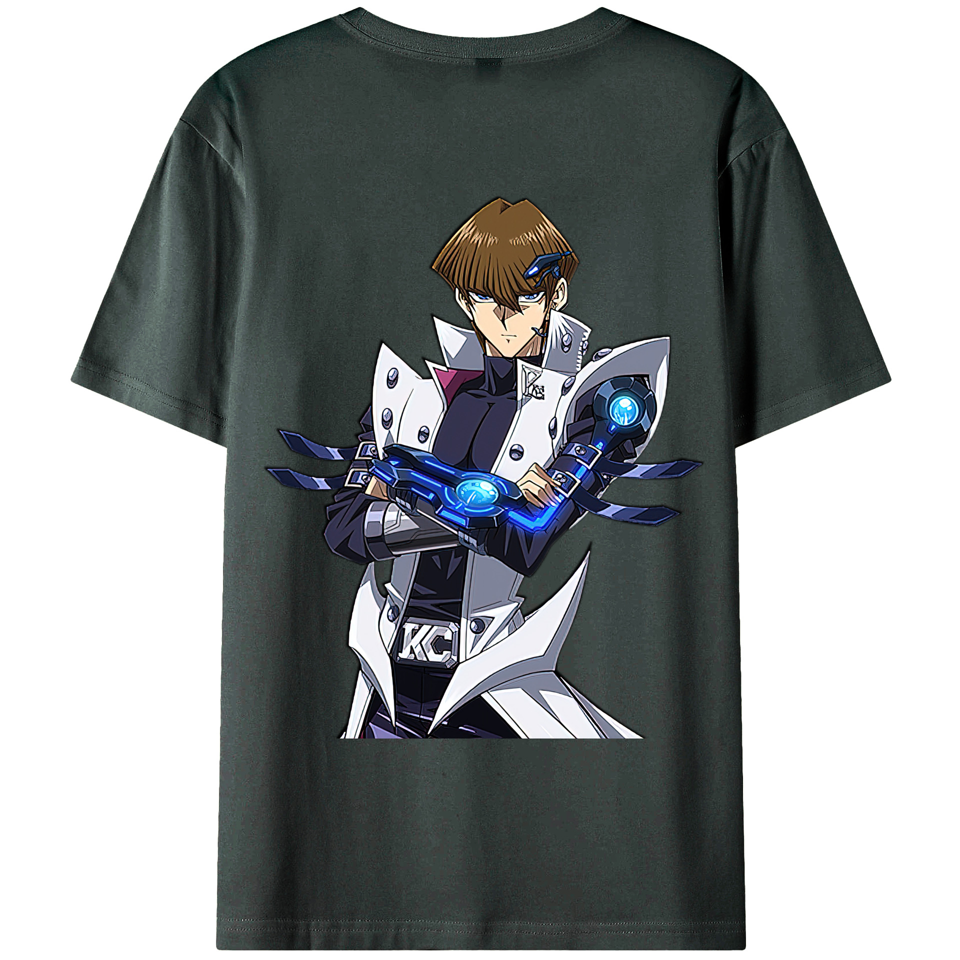 （画像用） 遊☆戯☆王 Yu-Gi-Oh! 綿100％ メンズ半袖Tシャツ（バックプリント） 通気性